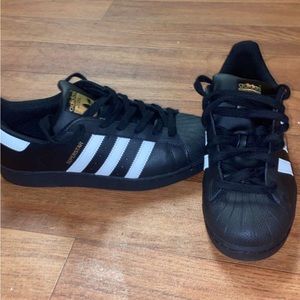 Black and white adidas